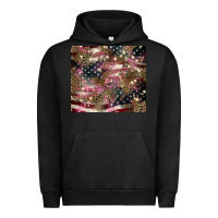 Pigment Black American flag leopard pinktumbler Urban Hoodie - HowdyJamesFarm