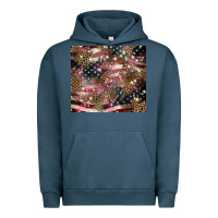Pigment Midnight Navy American flag leopard pinktumbler Urban Hoodie - HowdyJamesFarm