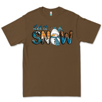 Cacao Let It Snow Snowman Premium Tee - RanaPortraitStore
