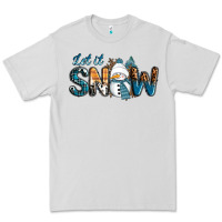 Dove Grey Let It Snow Snowman Premium Tee - RanaPortraitStore