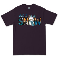 Plum Let It Snow Snowman Premium Tee - RanaPortraitStore