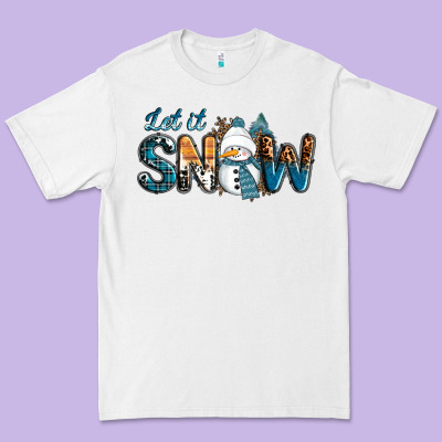 Let It Snow Snowman Premium Tee Designed By Ranaportraitstore