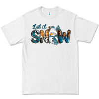 White Let It Snow Snowman Premium Tee - RanaPortraitStore