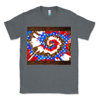 Charcoal Heather usa tie dye Classic Tee - AdoDesignShop