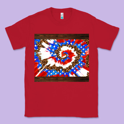 Usa Tie Dye Classic Tee Designed By Adodesignshop