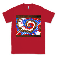 Red usa tie dye Classic Tee - AdoDesignShop