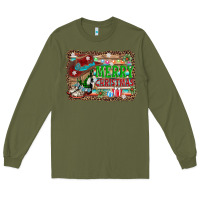 Army Green merry christmas western boots Long Sleeve Tee - AdoDesignShop