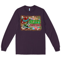 Plum merry christmas western boots Long Sleeve Tee - AdoDesignShop