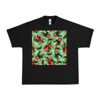 Black christmas candy cane seamless pattern Urban Heavy Tee - BundleAndBundleShop