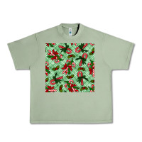 Oil Green christmas candy cane seamless pattern Urban Heavy Tee - BundleAndBundleShop