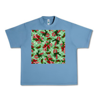 Pebble Blue christmas candy cane seamless pattern Urban Heavy Tee - BundleAndBundleShop