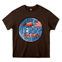 Chocolate Brown back it up terry put it in reserve Heavy Core Tee - MaliasSmallBusiness