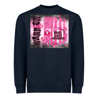 Navy breast cancer Heavyweight Sweatshirt - JahusDesignShop