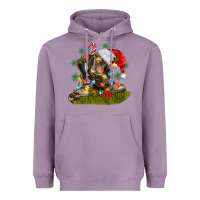 Lavender Christmas soldier veteran boots Heavyweight Hoodie - MaliasSmallBusiness