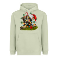 Matcha Christmas soldier veteran boots Heavyweight Hoodie - MaliasSmallBusiness