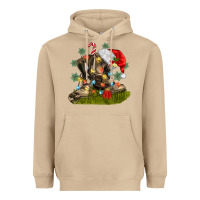 Mushroom Christmas soldier veteran boots Heavyweight Hoodie - MaliasSmallBusiness