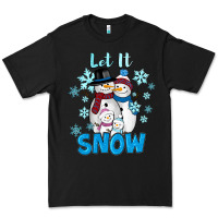 Black Let It Snow Premium Tee - RanaPortraitStore