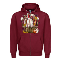 Easter Basket Sports Zipper Hoodie | Teevron