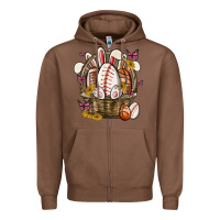Chestnut easter basket sports Zipper Hoodie - MaliasSmallBusiness