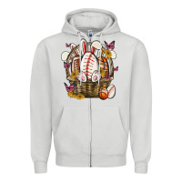 Dove Grey easter basket sports Zipper Hoodie - MaliasSmallBusiness