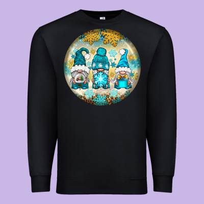 Winter Gnomies Ornament Premium Sweatshirt Designed By Bundleandbundleshop