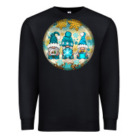 Black Winter Gnomies Ornament Premium Sweatshirt - BundleAndBundleShop