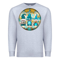 Heather Grey Winter Gnomies Ornament Premium Sweatshirt - BundleAndBundleShop