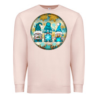 Pale Pink Winter Gnomies Ornament Premium Sweatshirt - BundleAndBundleShop