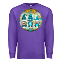 Purple Winter Gnomies Ornament Premium Sweatshirt - BundleAndBundleShop