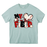 Arona my heart is on that field baseball Heavy Core Tee - MaliasSmallBusiness