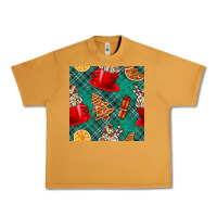 Peanut Butter christmas hot chocolate and cookie seamless pattern Urban Heavy Tee - BundleAndBundleShop