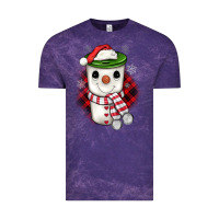 Cloud Purple Christmas snowman coffee Vintage Tee - JahusDesignShop