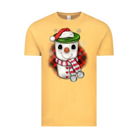 Vintage Mustard Christmas snowman coffee Vintage Tee - JahusDesignShop