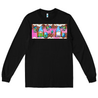 Black Western Easter Day Gnomes With Eggs Long Sleeve Tee - Artiststas