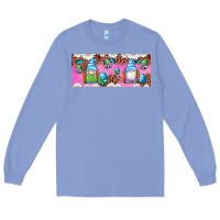 Colony Blue Western Easter Day Gnomes With Eggs Long Sleeve Tee - Artiststas