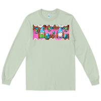 Matcha Western Easter Day Gnomes With Eggs Long Sleeve Tee - Artiststas