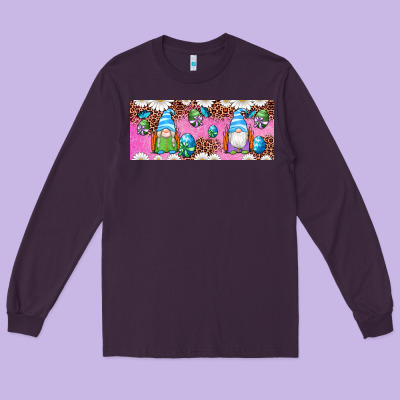 Western Easter Day Gnomes With Eggs Long Sleeve Tee Designed By Artiststas