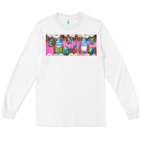 White Western Easter Day Gnomes With Eggs Long Sleeve Tee - Artiststas