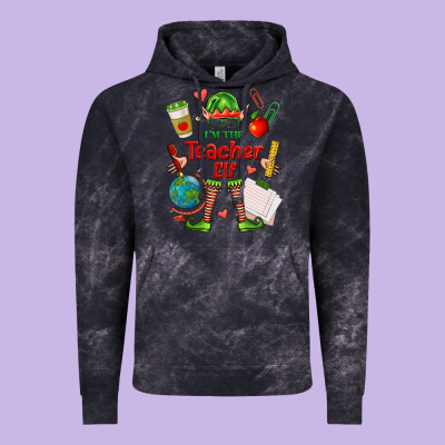 Im The Teacher Elf Vintage Hoodie Designed By Fadigitalartstudio