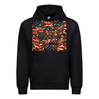 Black American flag leopard tumbler Urban Hoodie - HowdyJamesFarm