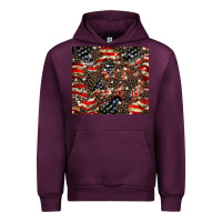 Mauve Wine American flag leopard tumbler Urban Hoodie - HowdyJamesFarm