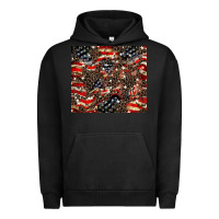Pigment Black American flag leopard tumbler Urban Hoodie - HowdyJamesFarm