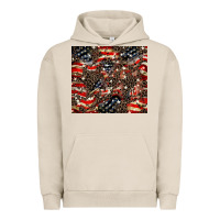 Pigment French Oak American flag leopard tumbler Urban Hoodie - HowdyJamesFarm
