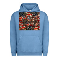Pigment Pebble Blue American flag leopard tumbler Urban Hoodie - HowdyJamesFarm