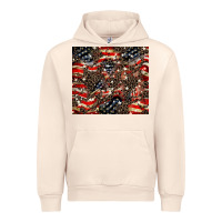 Sandshell American flag leopard tumbler Urban Hoodie - HowdyJamesFarm