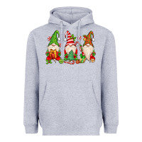 Heather Grey christmas gnomes Heavyweight Hoodie - MaliasSmallBusiness