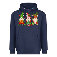 Navy christmas gnomes Heavyweight Hoodie - MaliasSmallBusiness