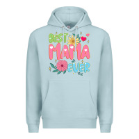 Blue Mist best mama ever Premium Hoodie - JahusDesignShop