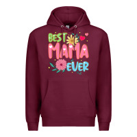 Burgundy best mama ever Premium Hoodie - JahusDesignShop