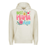 Oatmeal Heather best mama ever Premium Hoodie - JahusDesignShop